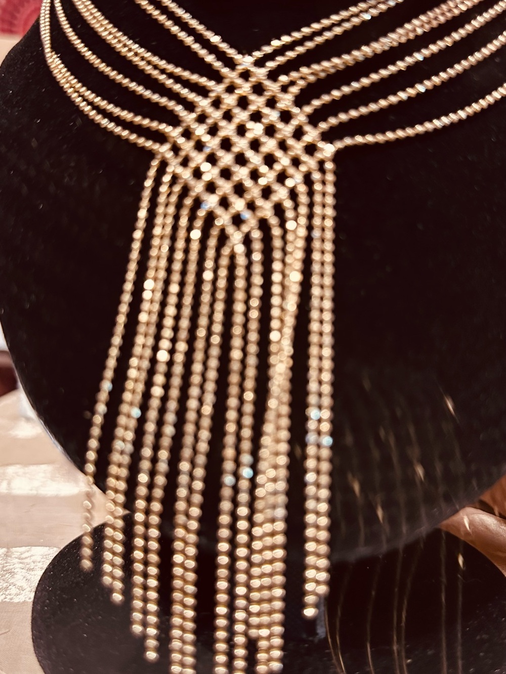 Bijoux Terner Gold Multi-Strand Fringe Necklace